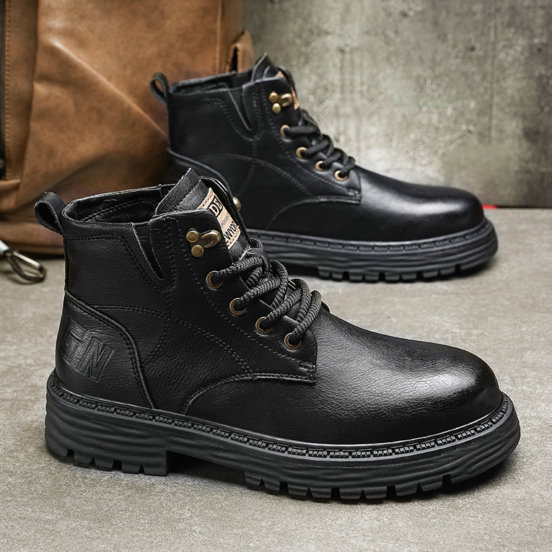 Martin boots para hombre 2025 nueva tendencia de otoño para hombre botas de herramientas de estilo británico de alta gama para hombre