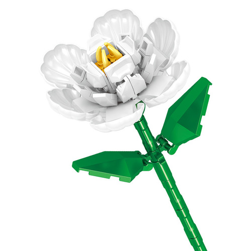 Zhegao 2336 flower series simulated roses and chrysanthemums DIY building blocks gift decoration desktop ornaments for giving away