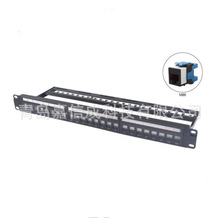 SHIP一舟CAT6六类24口插座配线架P211-24模块化防尘门阻燃UL94-V0