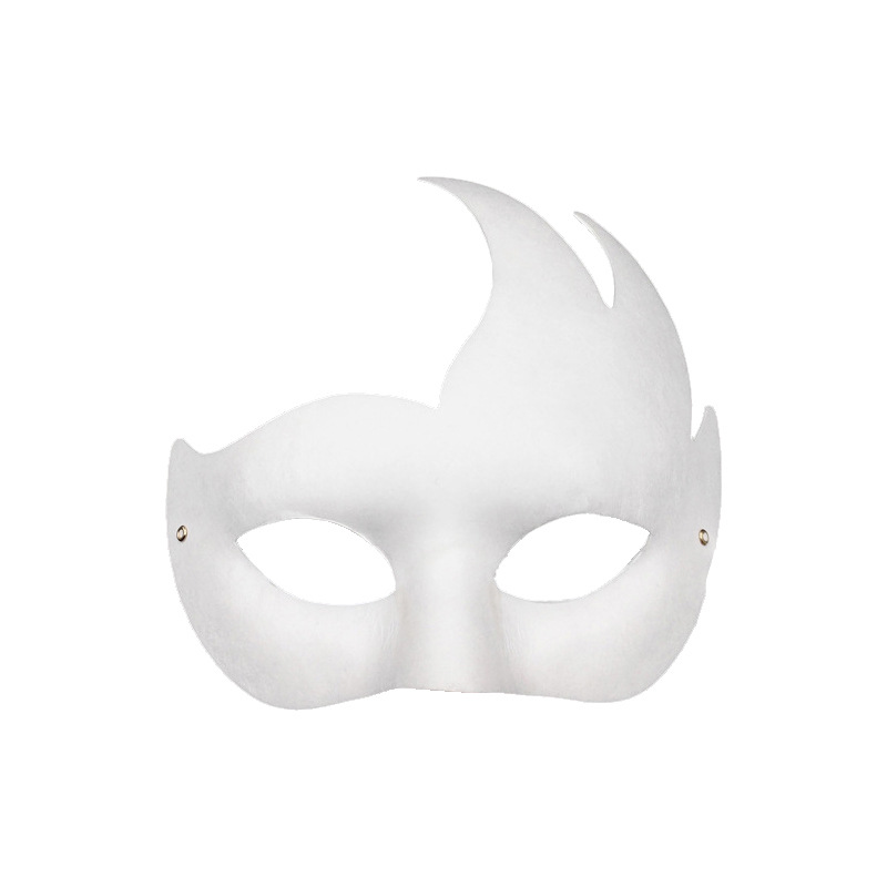 Máscaras de gato máscaras blancas de gato máscaras de pulpa de gato máscaras DIY máscaras de Halloween máscaras de baile TK