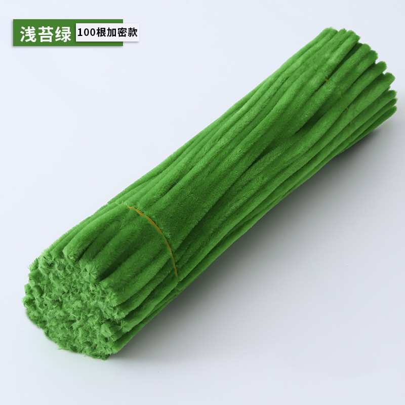 Macarón torsión varilla de cifrado ramo de terciopelo hecho a mano DIY material paquete de juguetes inteligentes fuegos artificiales raíz de pelo colorido