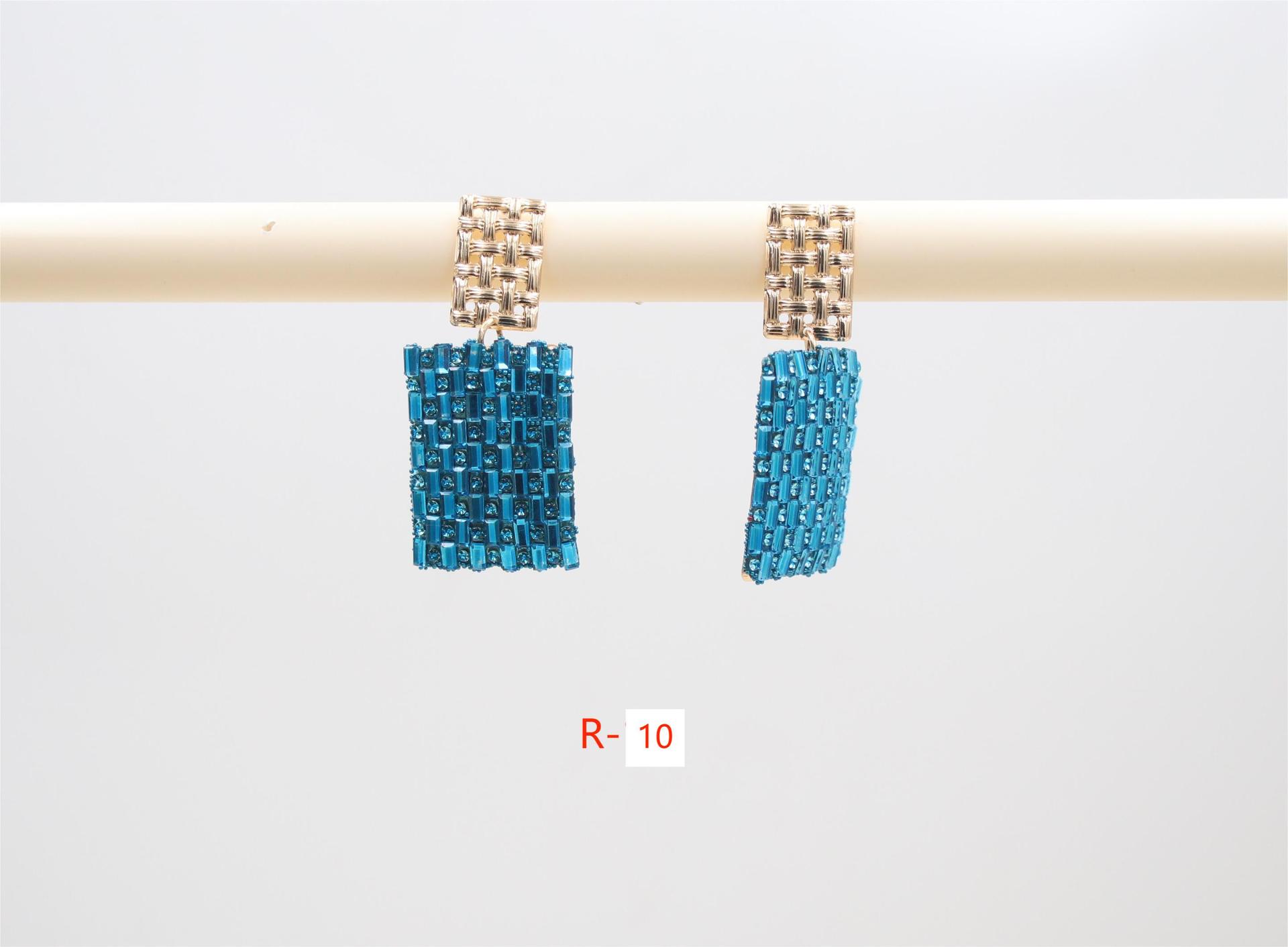 17g Weight Steel needle Ear Needle Material Glass Inlay Material Drop Earrings Classification 1 Pair Quantity Holiday, Daily Occasion Mixed materials Material Rectangle Pattern Women's Gender Inlay Design Simple Style Style 1 Pair Simple Style Rectangle Inlay Mixed Materials Glass Drop Earrings 10