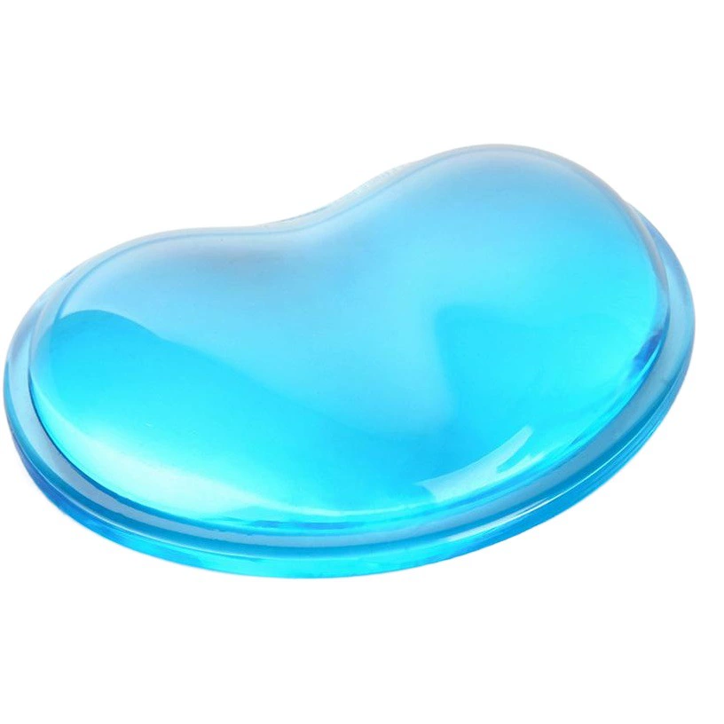 Прозрачная опора для запястья в форме сердца силиконовый браслет коврик для мыши Хрустальная опора для запястья ледяная подушка для рук