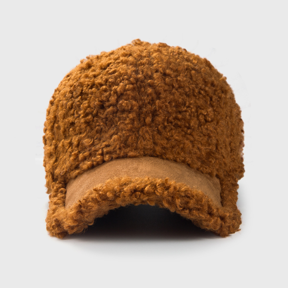 2021 قبعات بيسبول كورية جديدة ، صوف شتوي ، أزياء صوف صوفية ، قبعات تيدي ، قبعات دافئة display picture 4