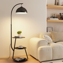 落地灯2024年新款创意置物抽屉客厅沙发装饰台灯奶油风卧室氛围灯