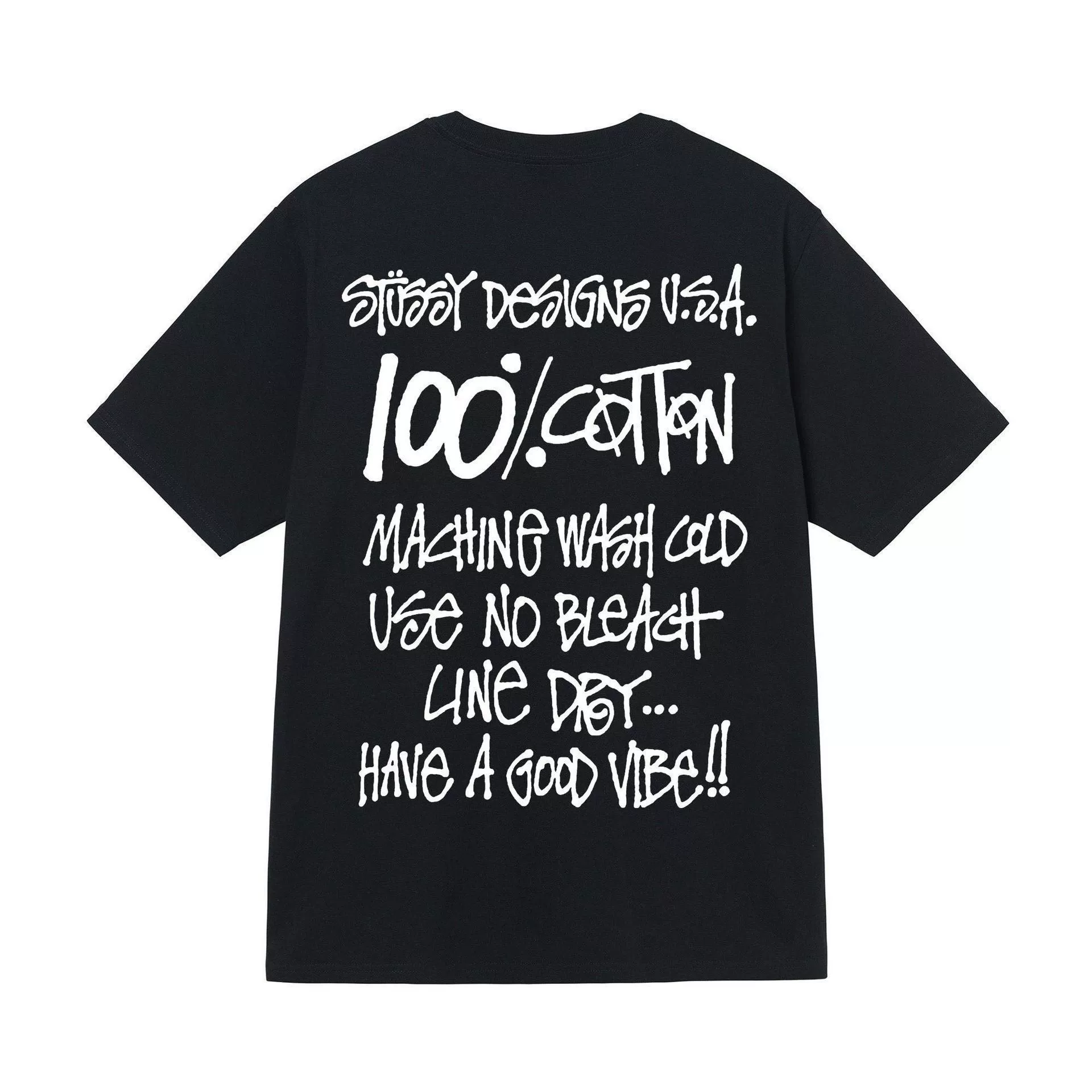Футболка (Stussy) свободного кроя унисекс, короткий рукав, ткань 230 г, коллекция лета 2025