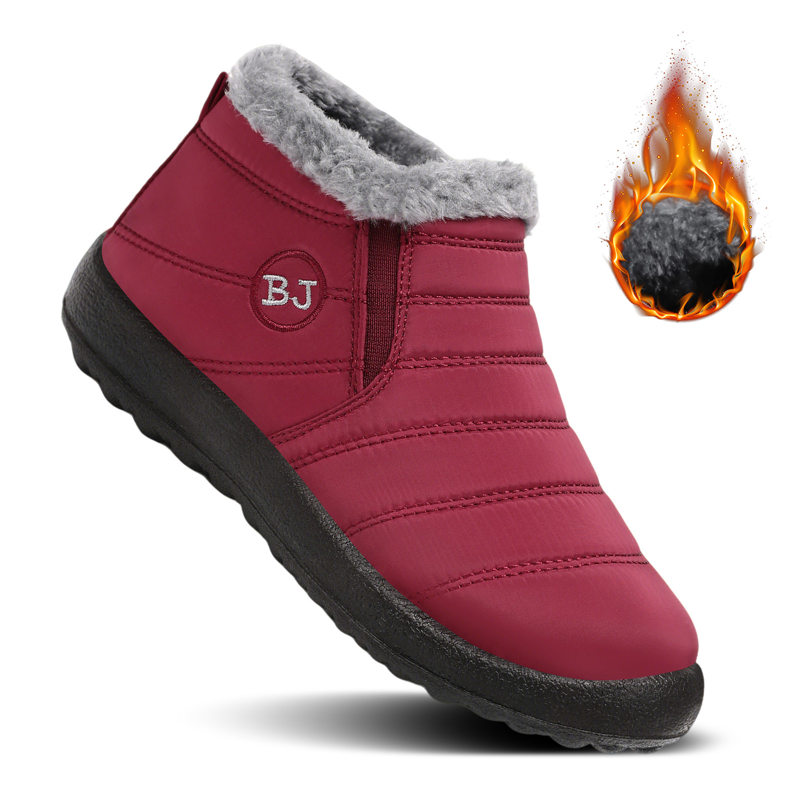 Zapatos de algodón de mujer transfronterizos botas de nieve botas de poliuretano de tamaño grande botas de mujer con botas de algodón caliente y gruesas