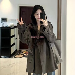 短款宽松风衣外套女2025春秋季新款小个子巨好看薄款韩版韩系休闲
