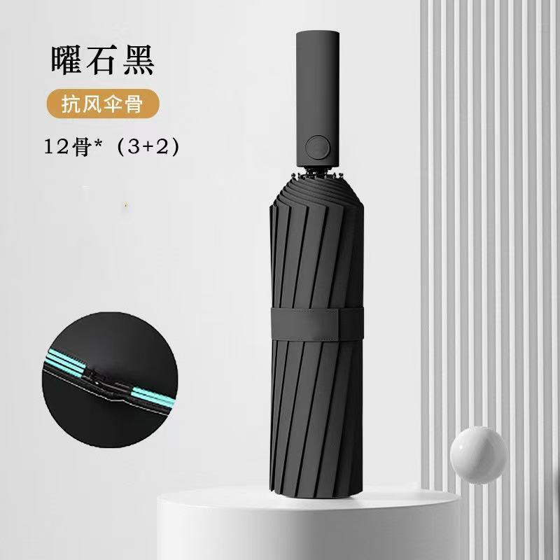 抗风防暴雨UPF50+防晒60骨加固自动开合晴雨伞商务定制超大遮阳伞|undefined