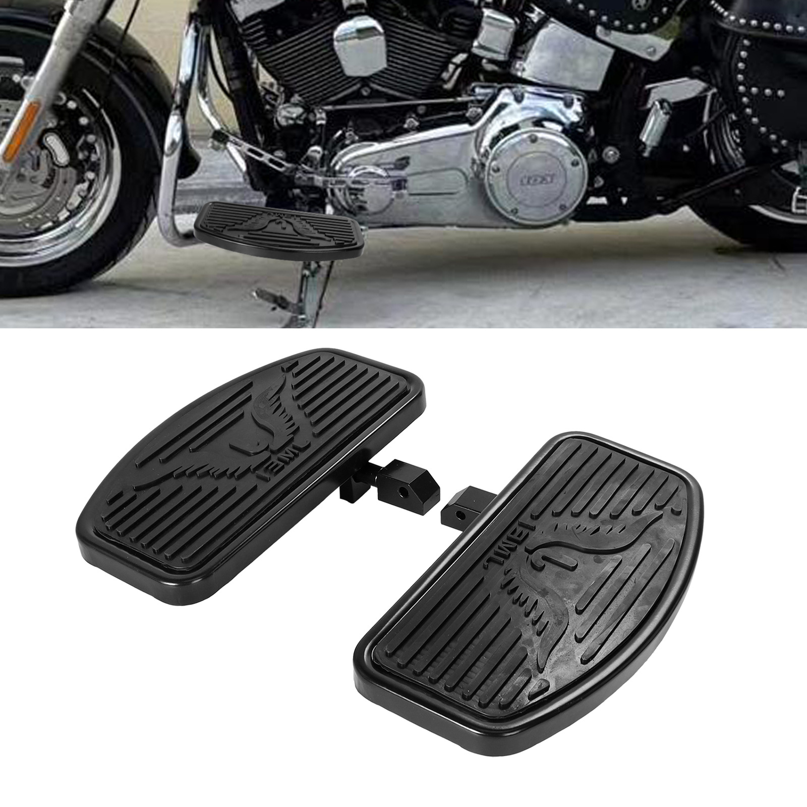 Motorcycle accessories suitable for this T-series universal modification, front and rear eagle-shaped large footrests, footrest pedals
