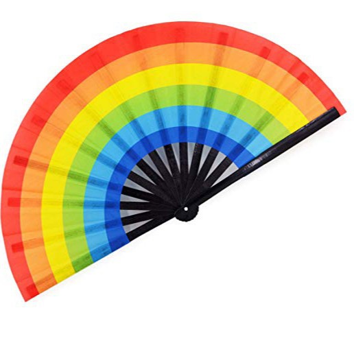 En stock anillo ventilador grande bambú hueso tela superficie Kung Fu ventilador 33cm gran tamaño danza ventilador rendimiento apoyos anillo ventilador