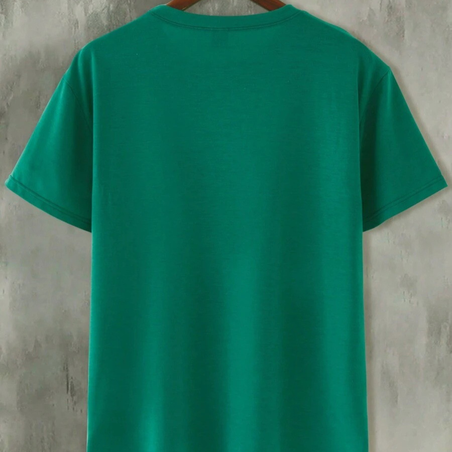 2024 Fun Christmas Series 3D Impresión digital Camiseta de manga corta transpirable de malla suelta de verano para hombre