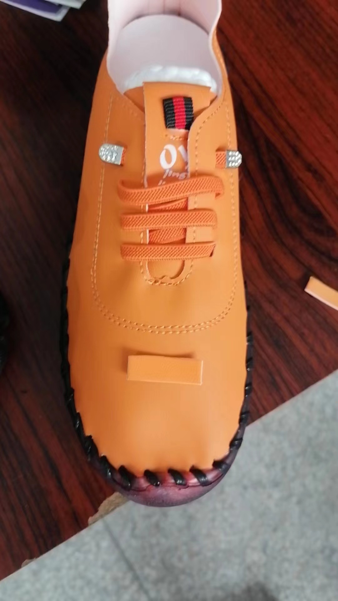 Cross-border caliente Hecho a mano de carne tendón suave inferior mamá zapatos de las mujeres 2023 primavera y verano nuevo soporte independiente zapatos planos zapatos Casuales