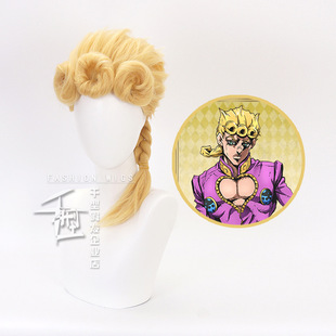 JOJO's Wonderful Adventure Gold Wind Joruno Zulo cosplay Wig One Piece