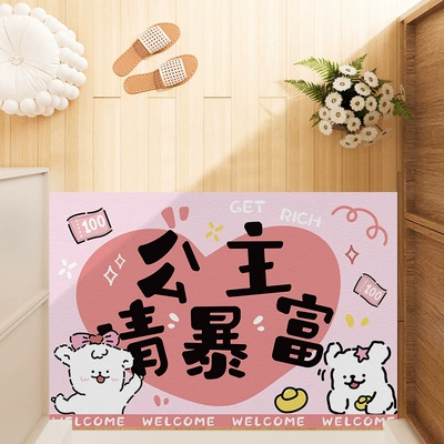Pvc Indoor Entrance Carpet | Avtomobil döşəmə paspasları - princess-please-get-rich-love-4060cm