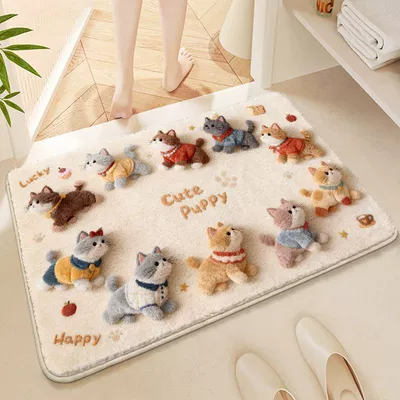 Avtomobil döşəmə paspasları: Carpet, Plush Decorative Foot Mat - sheriff-velvet-4060cm-imitation-cashmere
