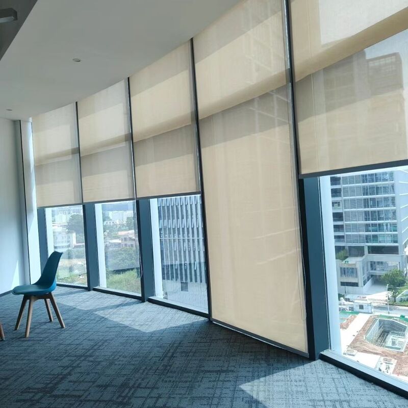 Engineering Office Sunlight-Transmitting Fabric No-Drill Roller Blinds New Model for Living Room Heat Insulation Sunshade and Sun Protection for Balcony Engineering Office Sunlight-Transmitting Fabric No-Drill Roller Blinds New Model for Living Room Heat Insulation Sunshade and Sun Protection for Balcony