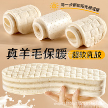 真羊毛软弹乳胶保暖鞋垫秋冬季男女款运动减震踩屎感超软久站不累