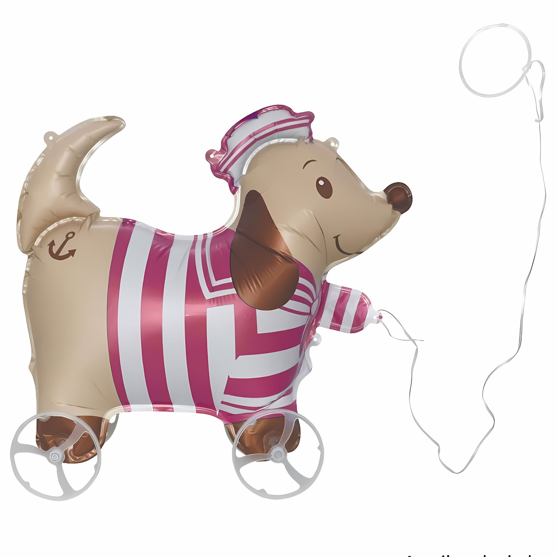 Cartoon en línea de pie con ruedas para caminar globo animal juguete infantil decoración de cumpleaños actividad de posada de regalos