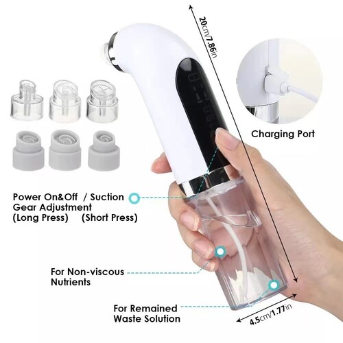 Small bubble cleaner, pore cleaning introduction device, mite removal, electric blackhead suction device, household oxygen injection device, facial cleansing device