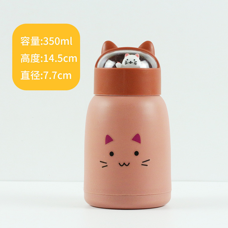 かわいいペットカップ二重層ガラスカップガラスギフトウォーターカップポータブルビッグベリーカップ広告カップローカルプロモーション小さなギフト卸売|undefined