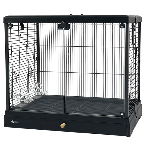Dayang parrot birdcage 6001 large high transparent glass tiger skin peony black phoenix household birdcage