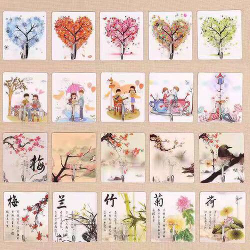 Hook stickers strong wall self-adhesive hooks sticky wall hook stickers wholesale wall sticky hooks strong sticky wall bathroom hangers