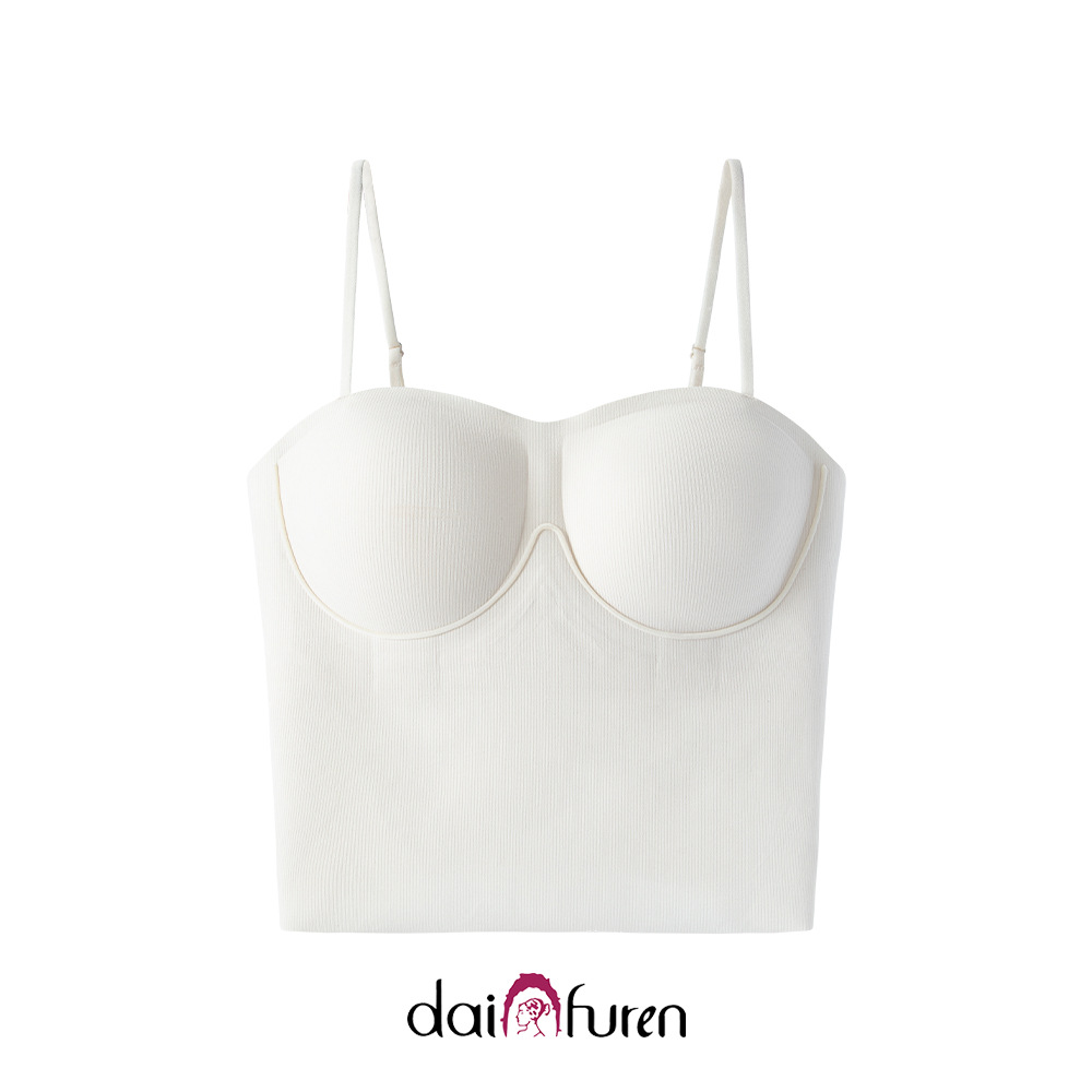 wireless bra, comfortable tank top, supporting top with cups, three dimensional protective underware, underwear