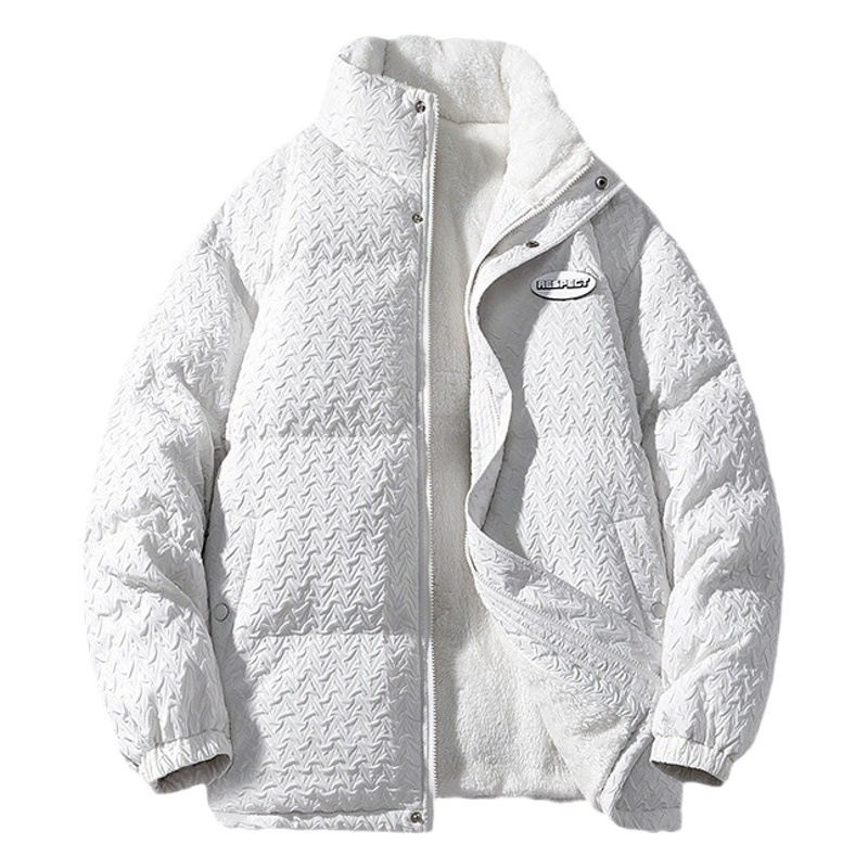 NASA 1000 pájaros plumón algodón chaqueta de moda de invierno de cordero chaqueta de algodón chaqueta de moda de pareja de invierno