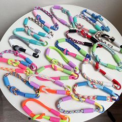 新しい編まれたナイロン手首太いロープ人気のカラフルな双頭ロープ携帯電話ケース U ディスクユニバーサルストラップ工場直販