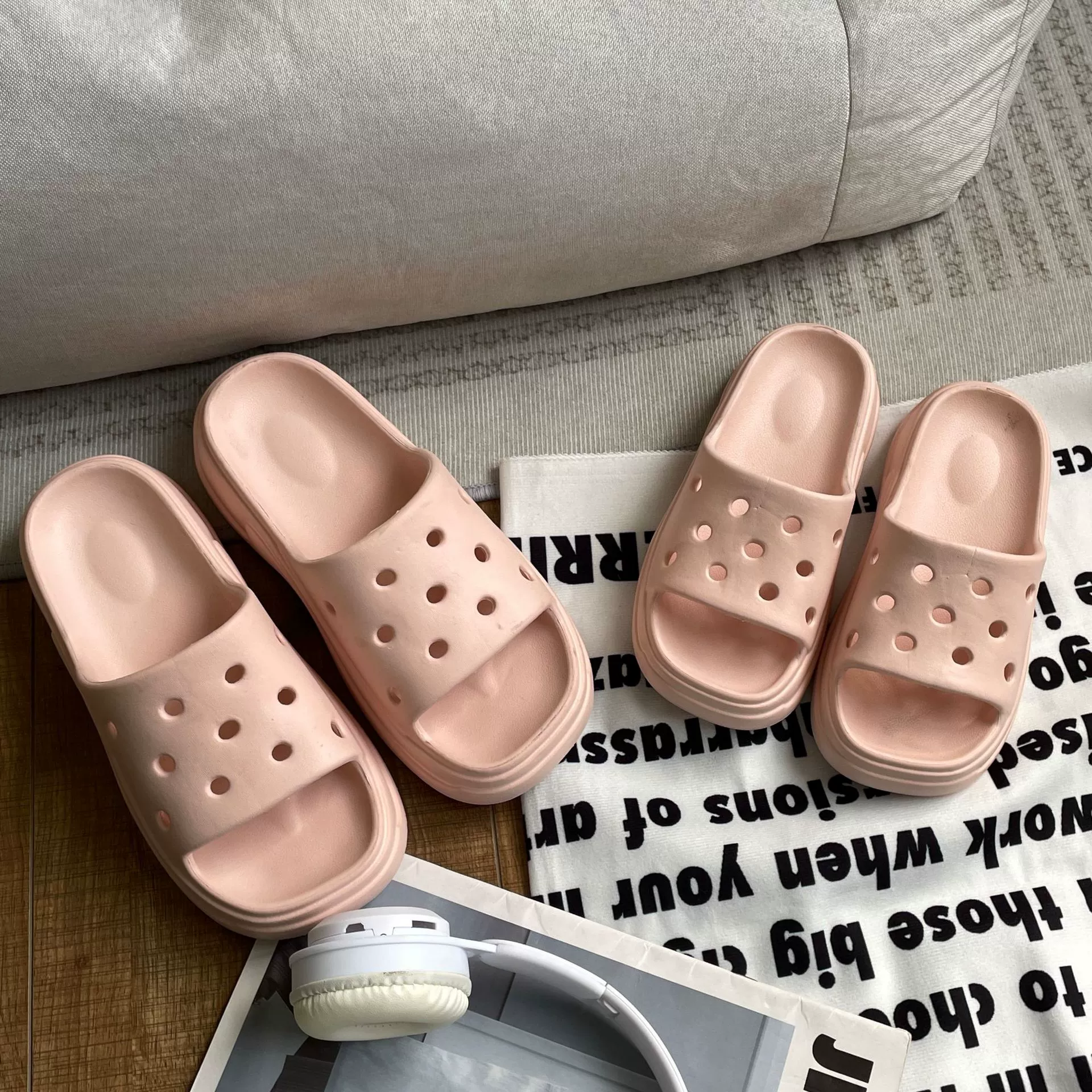 Простые родительские тапочки diy 2024 креативный дом перетащить толстую подошва родительские тапочки EVA