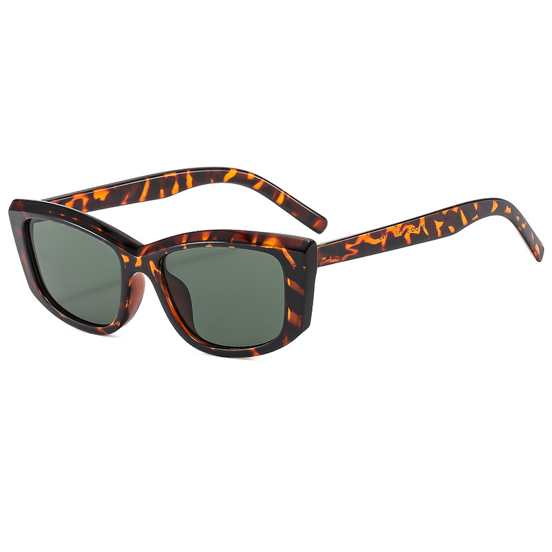 Eleganta cat-eye solglasögon för män och kvinnor oval båge_voghion.com