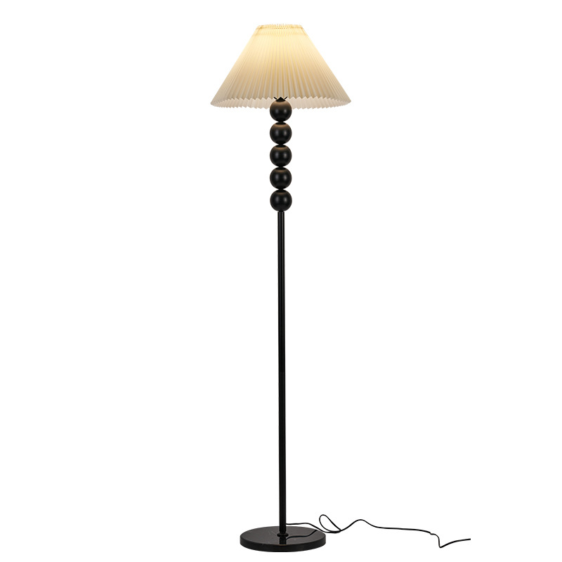 Lámpara de pie Daguanyuan, lámpara nórdica retro plisada para sala de estar, sofá, lámpara decorativa de ambiente, lámpara de noche minimalista con protección para los ojos L138 image 5