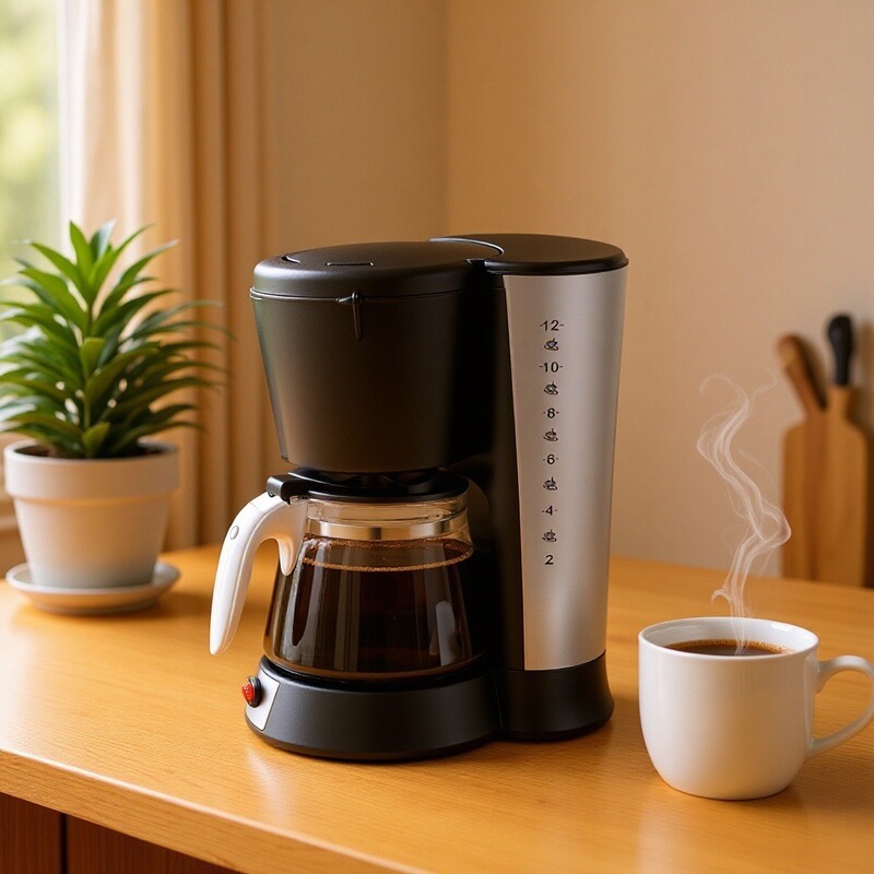 Household Fully Automatic Drip Coffee Maker, Foreign Trade Electric Coffee Maker, Drip Filter Coffee Maker, Tea Maker
