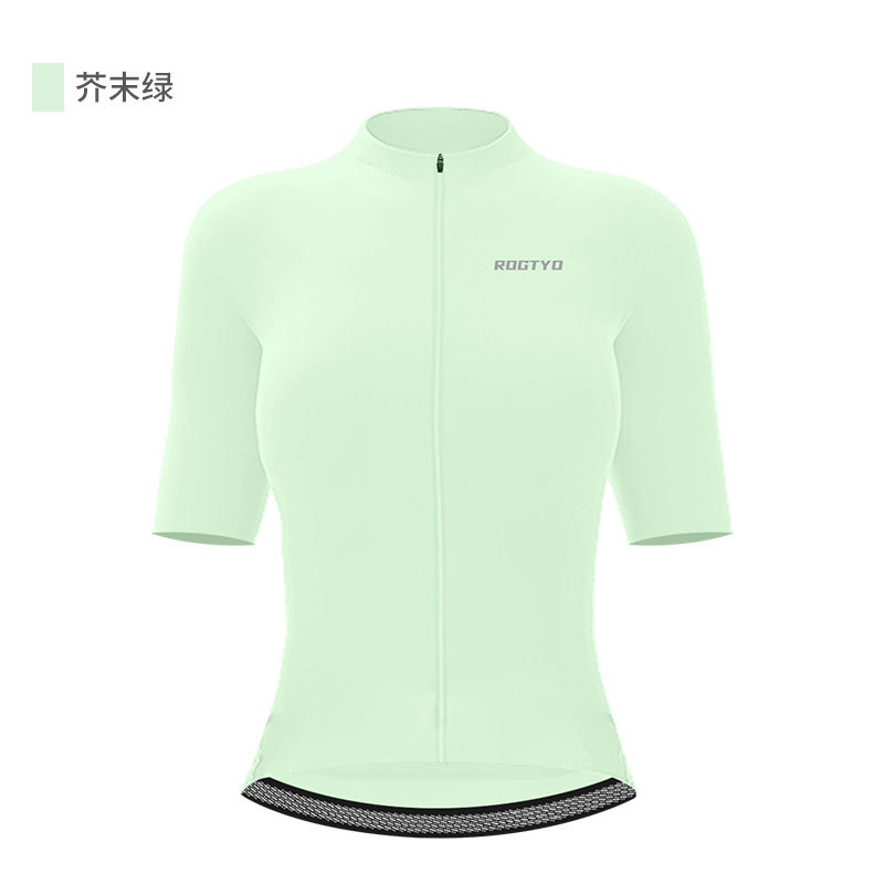 Ropa de bicicleta de montaña primavera y verano mujer delgada carretera de mangas cortas bicicleta rápida secado sudor camisa de bicicleta profesional