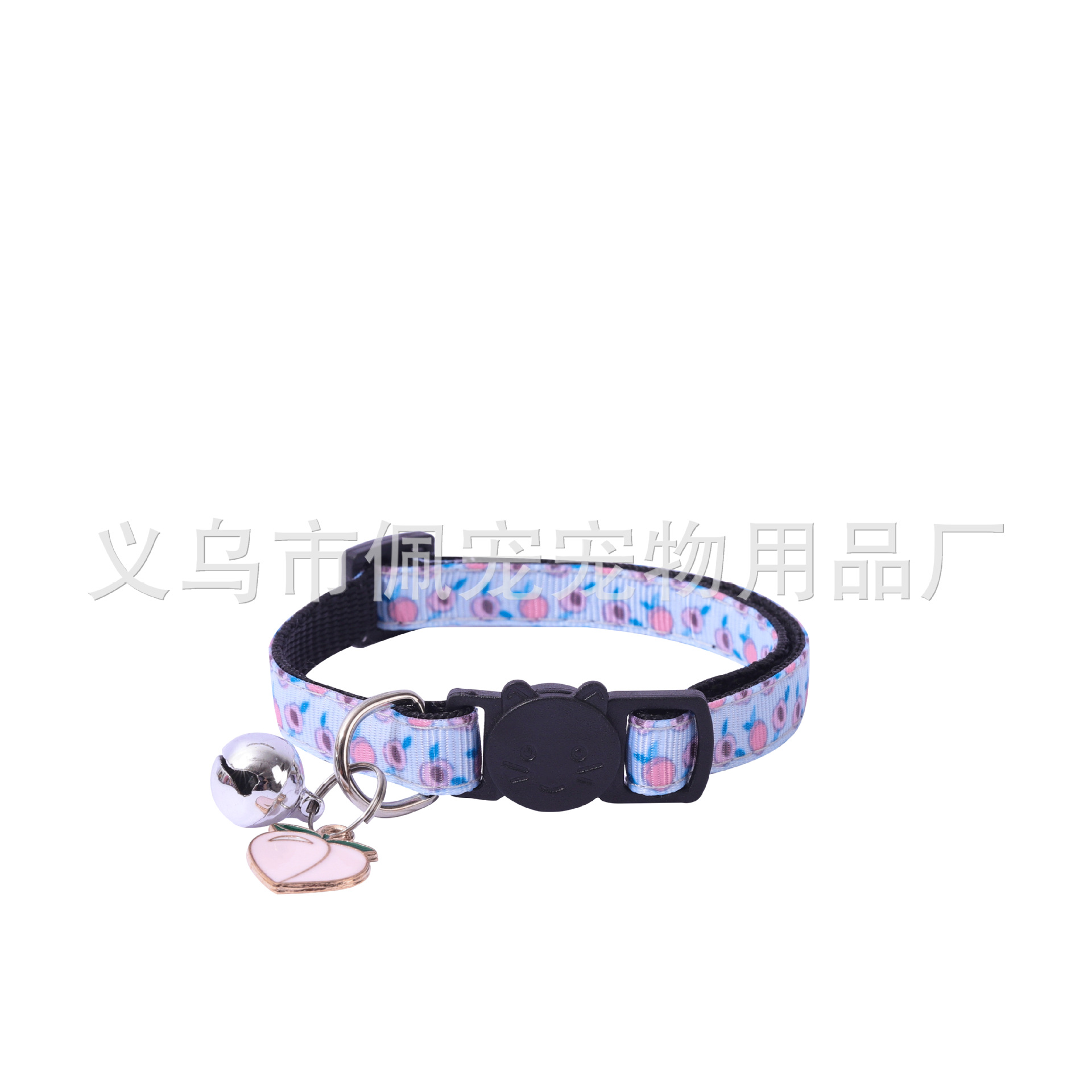 Pei Pet nuevo collar de gato de frutas de correas para mascotas con accesorios de frutas campana collar para mascotas punto de fábrica