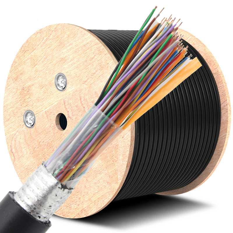 HYA 50*2*0.4mm 无氧铜室外铠装市话电缆  大对数电话线 50对