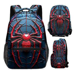 2023 New Foreign Trade Spider-Man Spider-Man Backpack Color Printed Backpack
