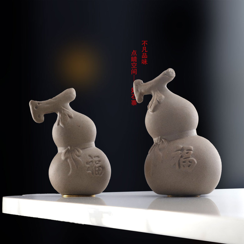 Decorative Gourd Ornament from Haoshizhai Cross-Border Coarse Pottery, Auspicious Handicraft, Popular Tourist Attraction, Cultural and Artistic Hand-Held Pendant Decorative Gourd Ornament from Haoshizhai Cross-Border Coarse Pottery, Auspicious Handicraft, Popular Tourist Attraction, Cultural and Artistic Hand-Held Pendant