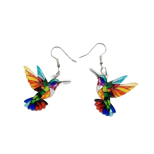 Eurasian cross-border spring colorful acrylic earring 2024 new hot fashion retro earring