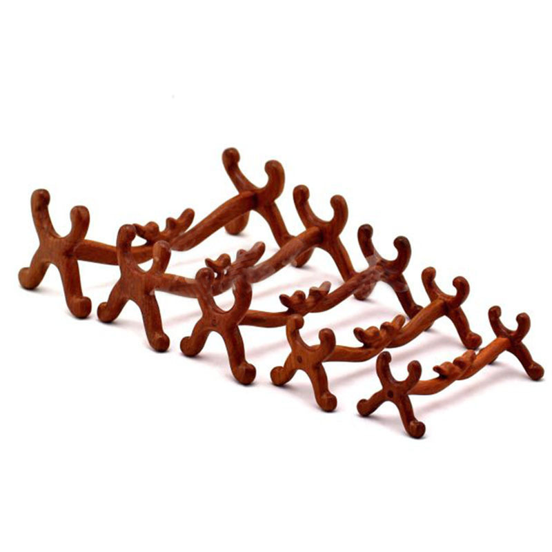 實木如意架工藝品托架酸枝木象牙煙斗架 擺件托架子木質底座