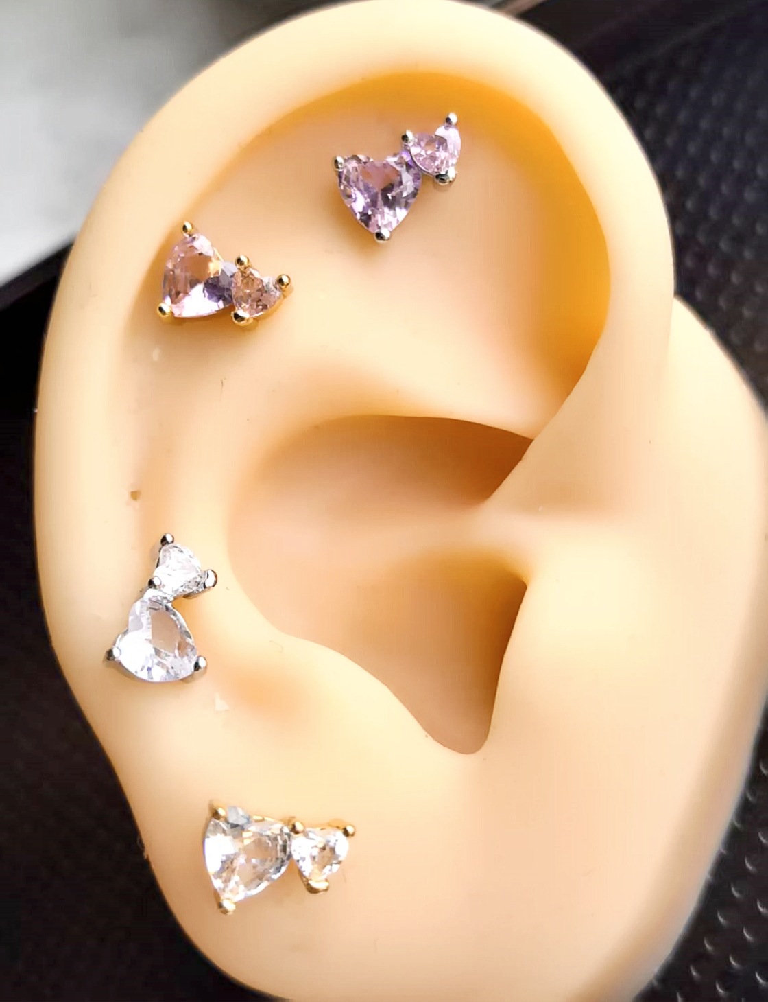 New Devil's Eye Sexy Screw Ear Bone Nails Copper Micro-Inlaid Zircon Earrings for Women detail image 8