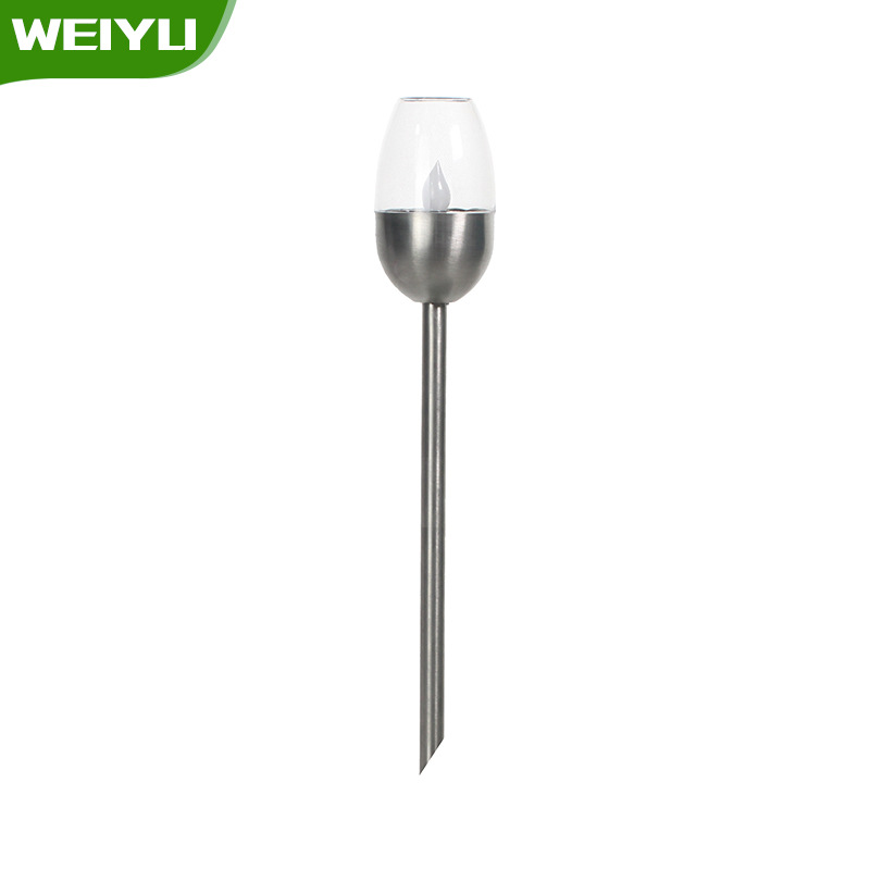 新款仿真酒杯式裝飾燈 玻璃不鏽鋼地插燈 戶外庭院野外露營照明燈