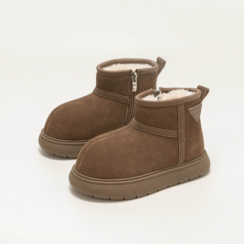 2024 зимний новый толстый бархат для девочек снежные сапоги для детей снежный хлопок мягкий дно для мальчиков большая хлопковая обувь хлопчатобумажные сапоги оптом