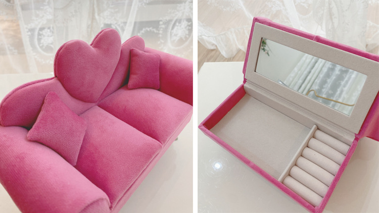 Fashion Solid Color Cloth Jewelry Boxes 1 Piece display picture 2