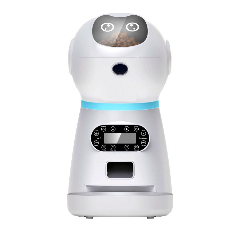 Pet intelligent feeder automatically puts recording of recording…
