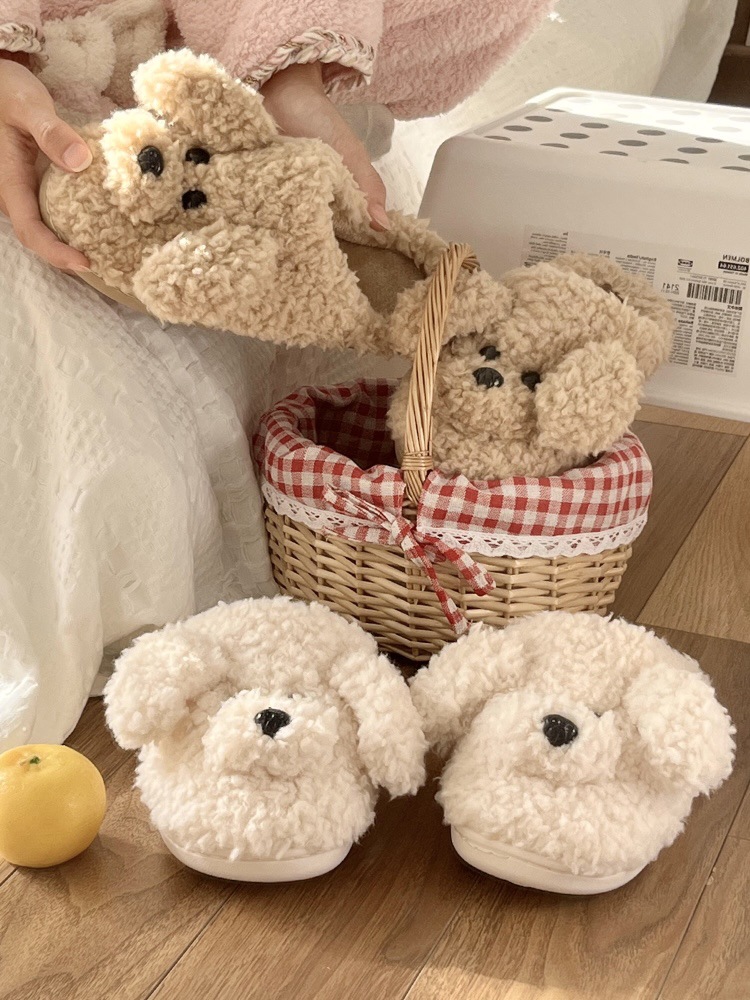 Pantofole lavabili in lavatrice leggere e comode per la camera da letto autunnale regolabili in peluche unisex con punta chiusa_voghion.com