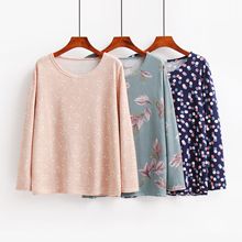 地摊货源中老年长袖批发上衣秋冬款中老年女装妈妈打底衫长袖t恤