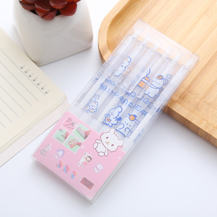 6 cajas dispensadoras para estudiantes y niños hechos a mano de secado rápido en forma de pluma Dot pegamento de alto aspecto de mano cuenta dispensación pluma Venta al por mayor