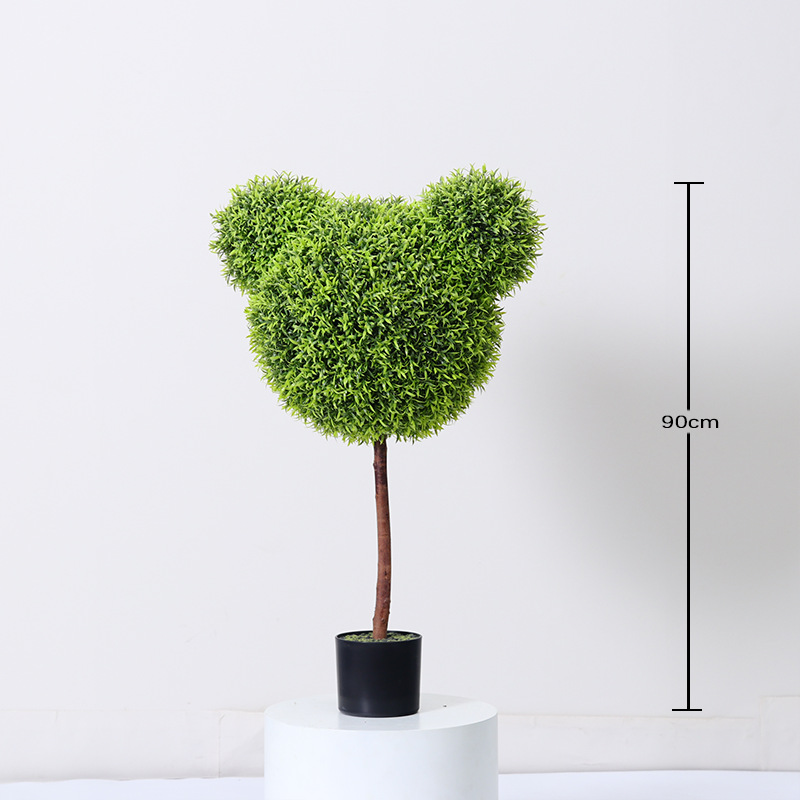 Simulación de bola de hierba de Milán, falsa planta verde, planta en maceta, decoración de piso para el hogar de interior, decoración de bolas, paisajismo de plantas biónicas